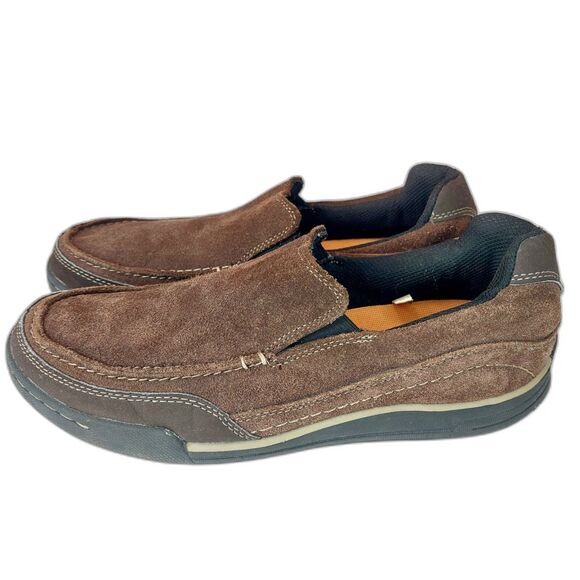 Men's Merona Brown Suede Slip-On Loafers Sz 8.5 - Picture 2 of 7
